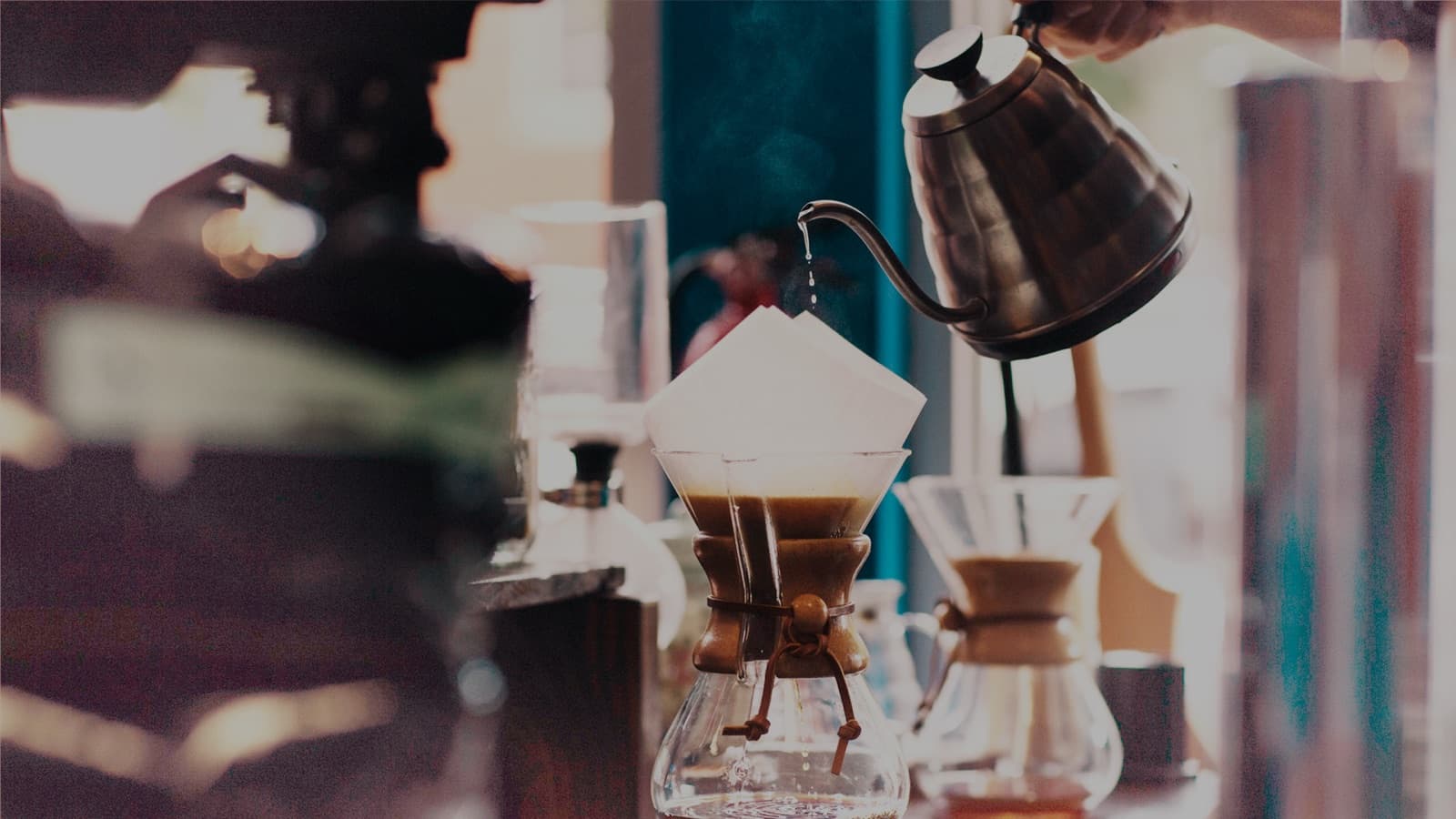 Freshly made espresso drink at an Espréssate event coffee bar